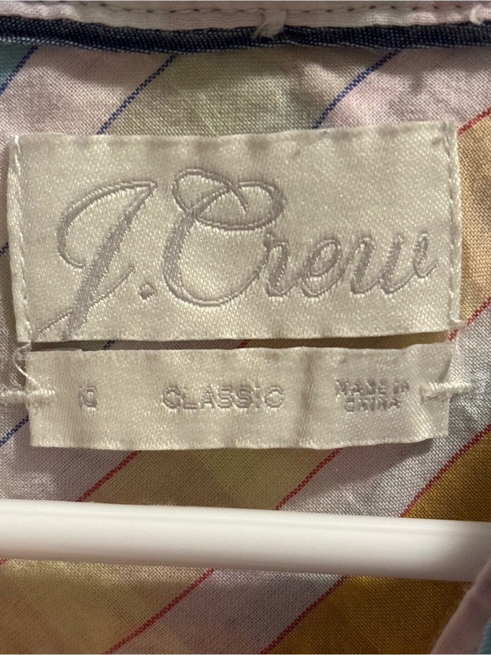 J. Crew | Women's Pastel Plaid Blouse | Size 10 - Picture 3 of 7